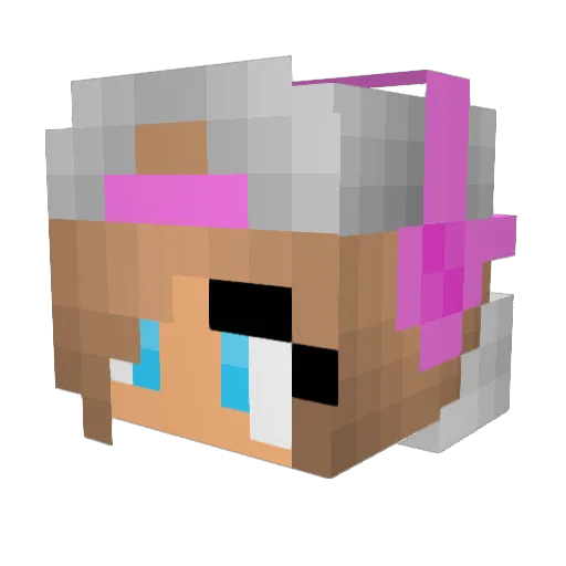 xXBloodFlowerXx Minecraft avatar head, 3D render