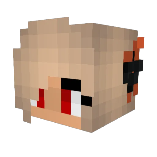 xXBoomBoomGirlXx Minecraft avatar head, 3D render