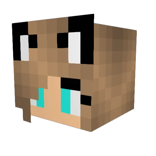 xXBrittanyXx Minecraft avatar head, 3D render