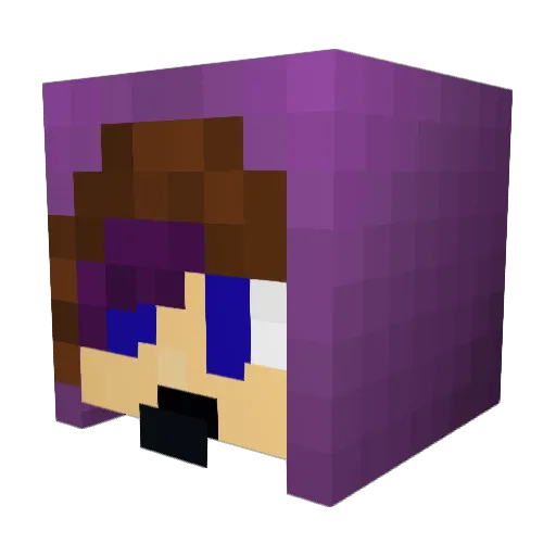 xXCNE84Xx Minecraft avatar head, 3D render