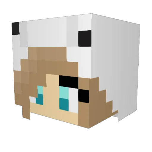xXCandyChickXx Minecraft avatar head, 3D render