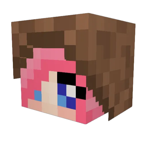 xXCatori Minecraft avatar head, 3D render
