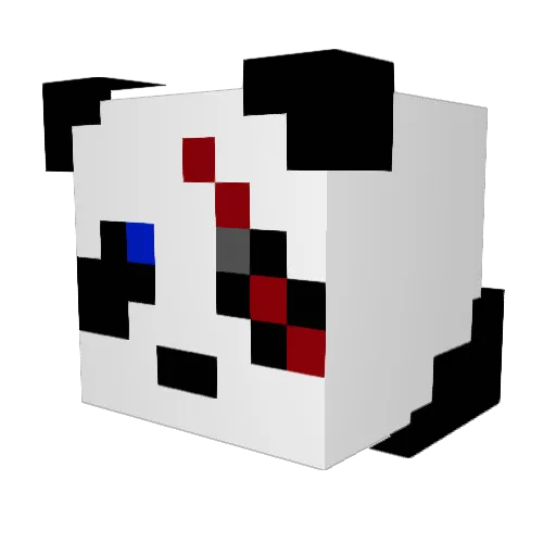 xXCh3lzXx Minecraft avatar head, 3D render