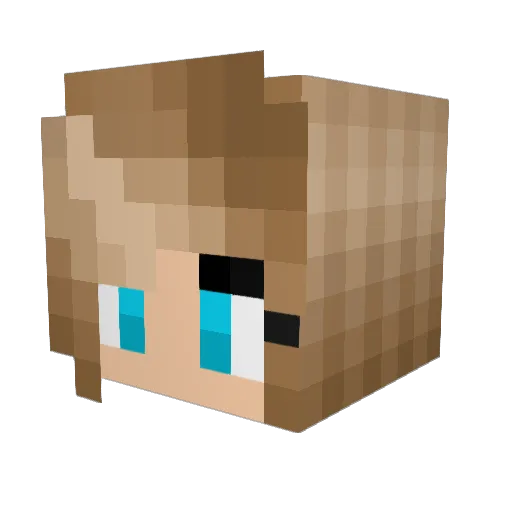 xXCh4nti Minecraft avatar head, 3D render