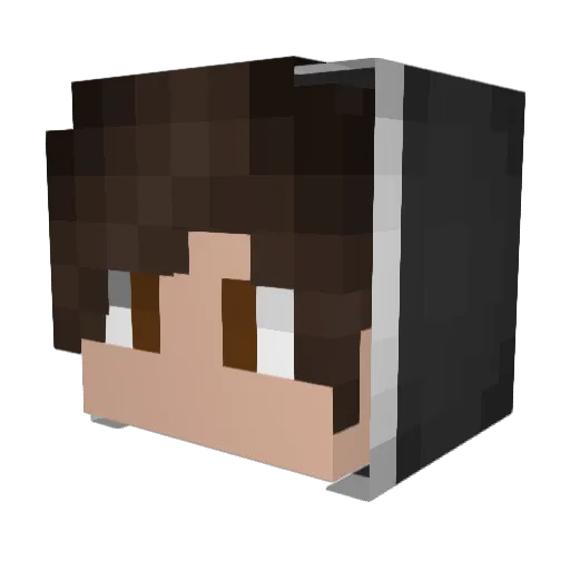 xXCreateXx Minecraft avatar head, 3D render