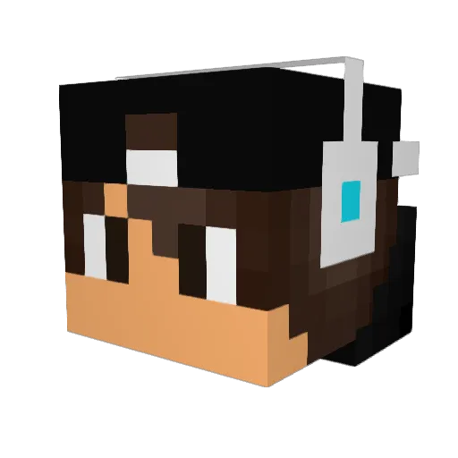 xXCreepycraftXx Minecraft avatar head, 3D render