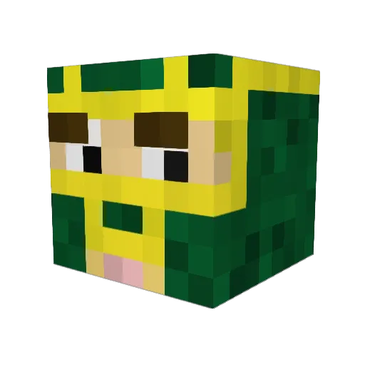 xXDARKAOSXx Minecraft avatar head, 3D render