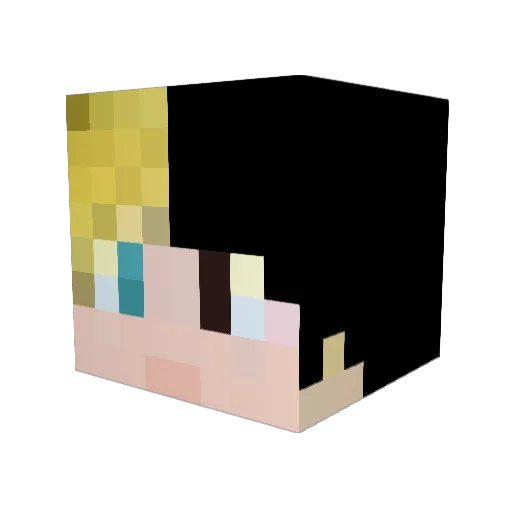 xXDarkLifeXx Minecraft avatar head, 3D render
