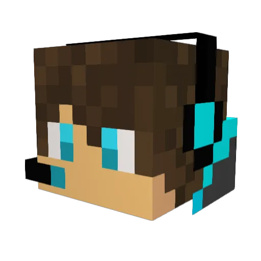 xXDarknessDayXx Minecraft avatar head, 3D render