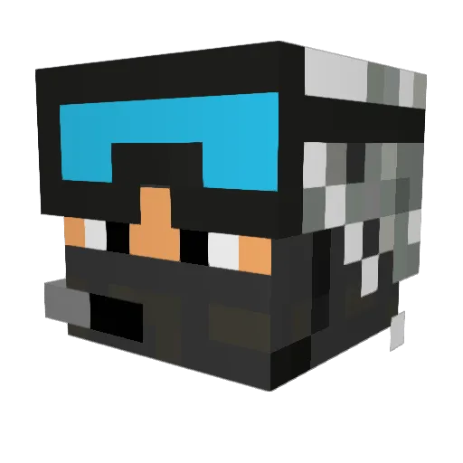 xXDeMoN42 Minecraft avatar head, 3D render