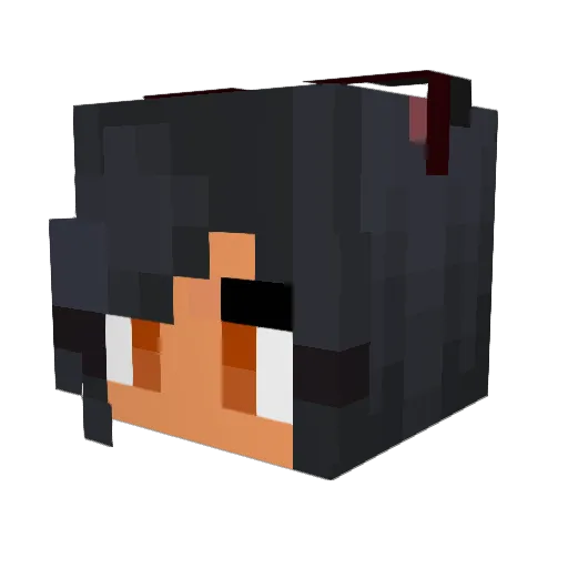 xXDemon_GirlXx Minecraft avatar head, 3D render