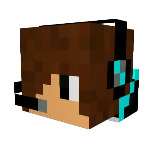 xXDennisXx Minecraft avatar head, 3D render