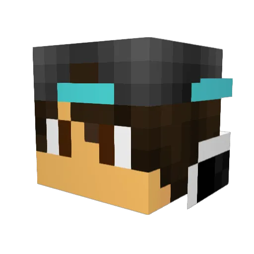 xXDerBombenleger Minecraft avatar head, 3D render