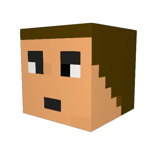 xXDominaTeSXx Minecraft avatar head, 3D render