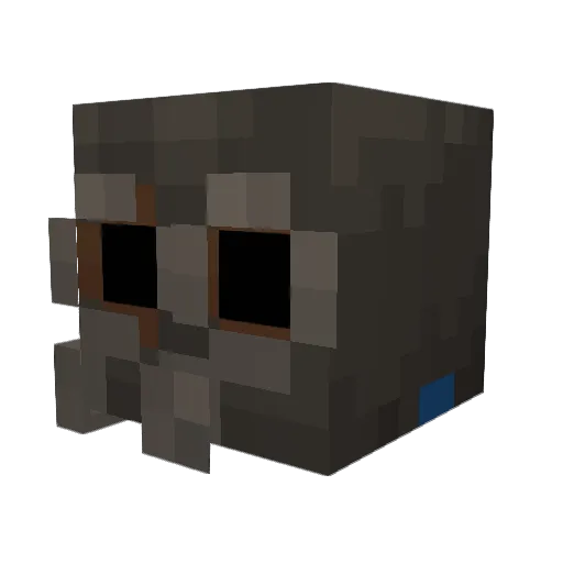 xXDriliXx Minecraft avatar head, 3D render