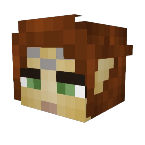 xXDrnachosXx Minecraft avatar head, 3D render