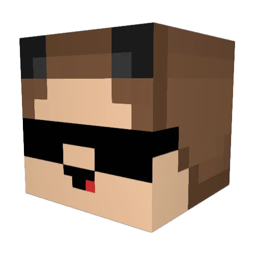 xXFYNXx Minecraft avatar head, 3D render