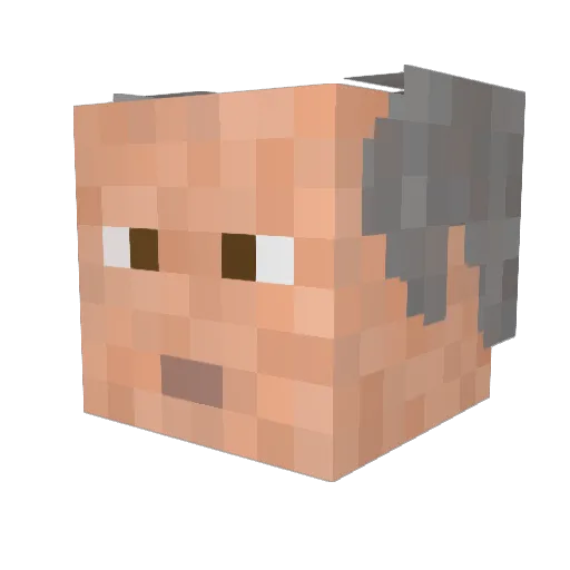xXFedeRibXx Minecraft avatar head, 3D render
