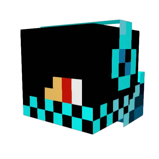 xXFr3zorXx Minecraft avatar head, 3D render