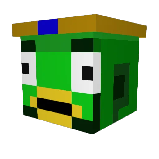 xXFridulinXx Minecraft avatar head, 3D render