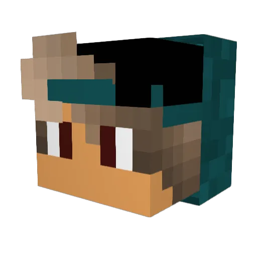 xXGERGamerXx16 Minecraft avatar head, 3D render