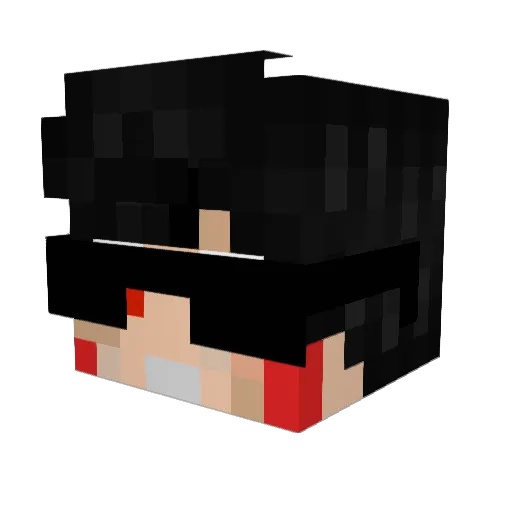 xXGGameXx Minecraft avatar head, 3D render
