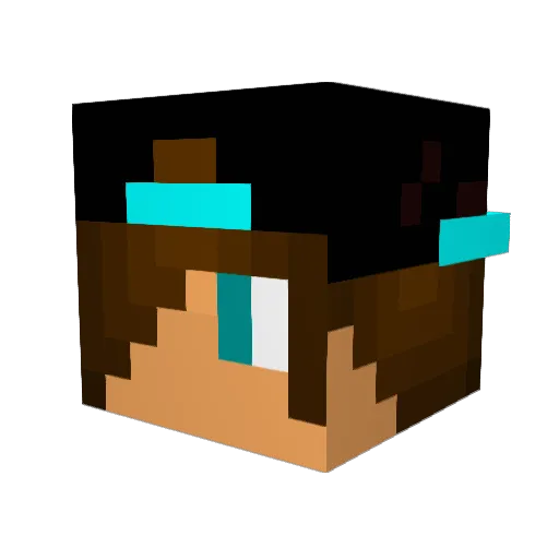 xXGOWXx Minecraft avatar head, 3D render