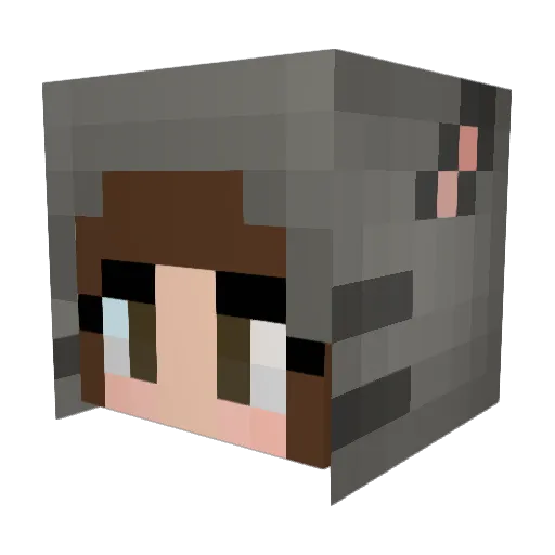 xXGaToRfAnXx Minecraft avatar head, 3D render