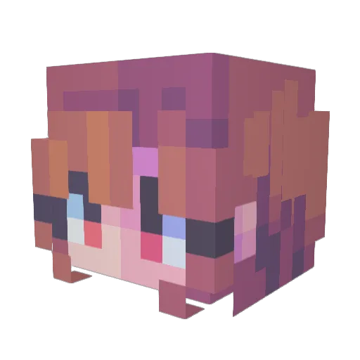 xXGetTriggeredXx Minecraft avatar head, 3D render