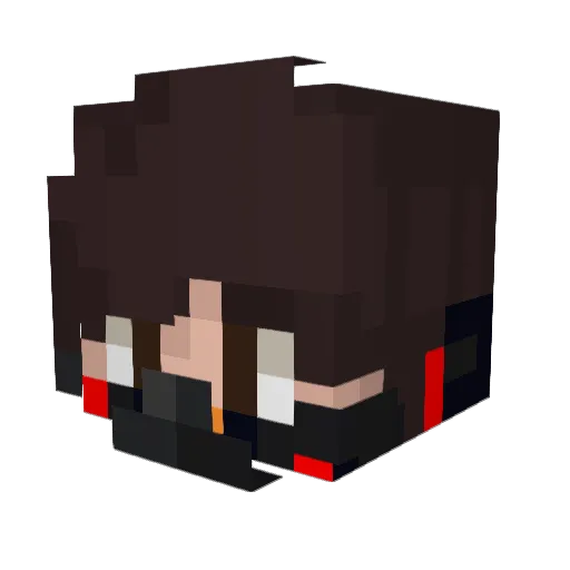 xXGmc2Xx_ Minecraft avatar head, 3D render