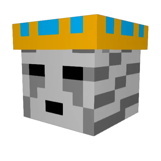 xXGoldenGhastXx Minecraft avatar head, 3D render
