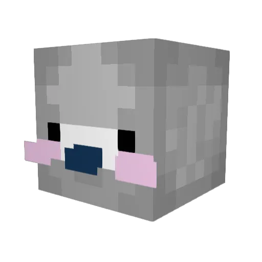xXGothPigeonXx Minecraft avatar head, 3D render