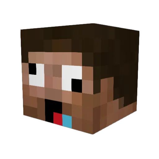 xXGrandShockzXx Minecraft avatar head, 3D render