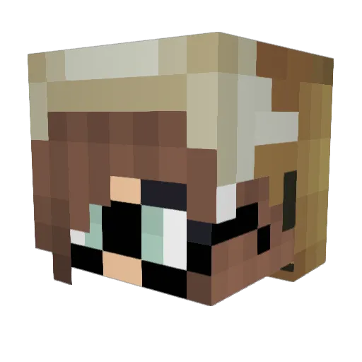 xXHazelWoodzXx Minecraft avatar head, 3D render