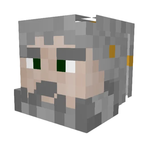 xXHerr_WolfXx Minecraft avatar head, 3D render