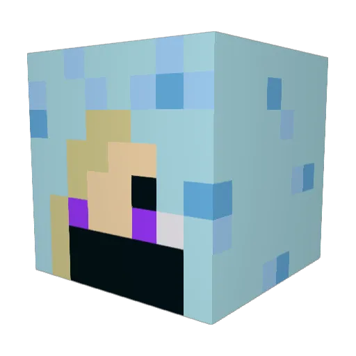 xXHiddenMagicXx Minecraft avatar head, 3D render