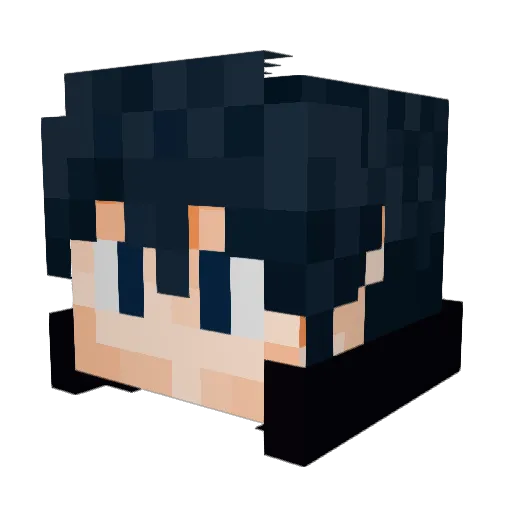 xXHikaruXx Minecraft avatar head, 3D render