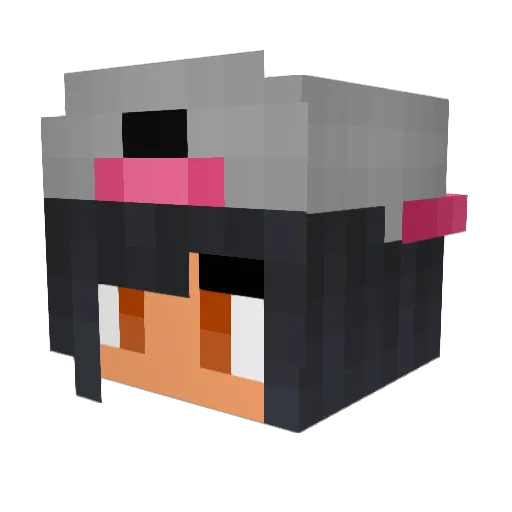 xXHotGirlXx Minecraft avatar head, 3D render