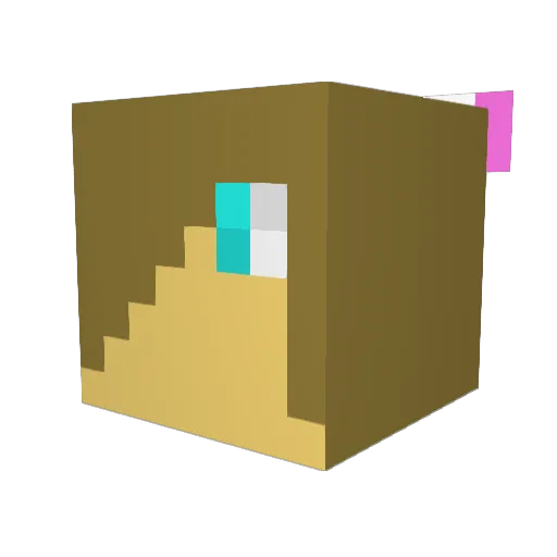 xXInThePinkXx Minecraft avatar head, 3D render