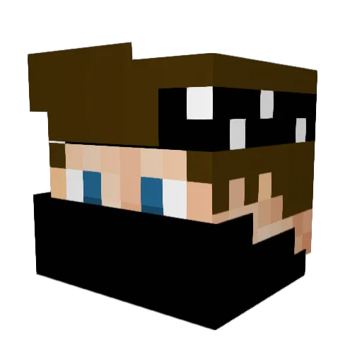 xXIronHD Minecraft avatar head, 3D render