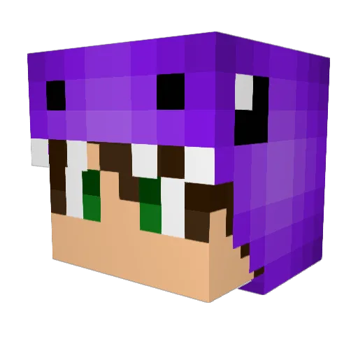 xXJustLPXx Minecraft avatar head, 3D render