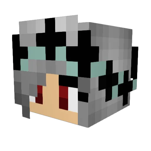 xXKITTEHXx Minecraft avatar head, 3D render
