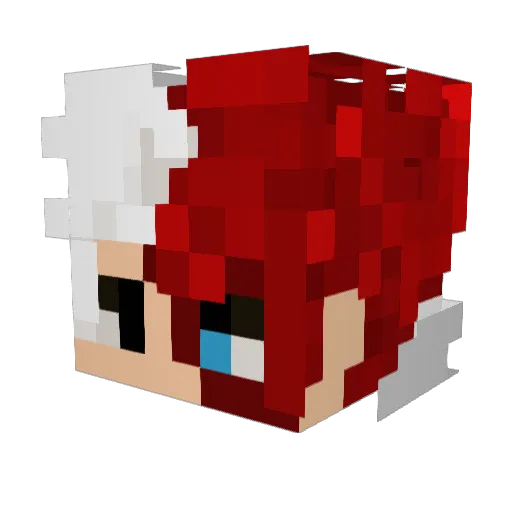 xXKingOfSeraXx Minecraft avatar head, 3D render