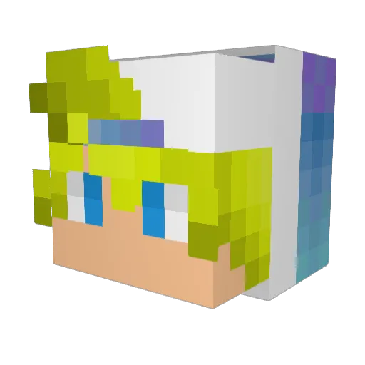 xXLev_GamerXx Minecraft avatar head, 3D render