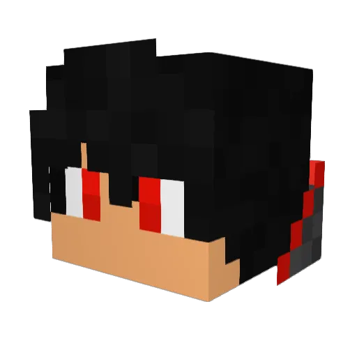 xXLordAtomicXx Minecraft avatar head, 3D render