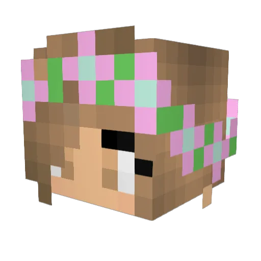 xXLuLu02Xx Minecraft avatar head, 3D render