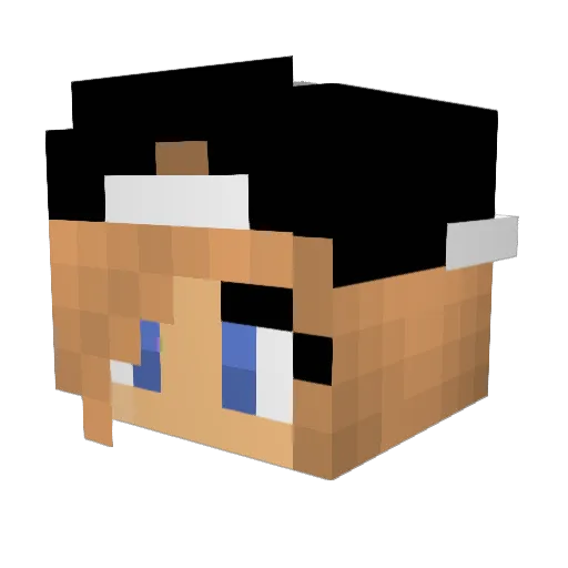 xXLuna2012Xx Minecraft avatar head, 3D render