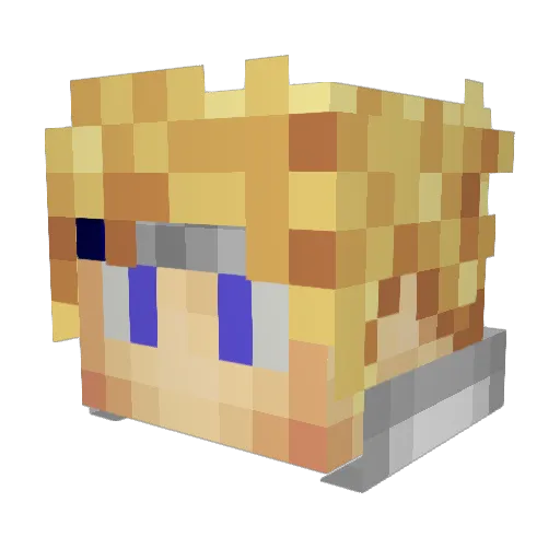 xXM4RKXx Minecraft avatar head, 3D render