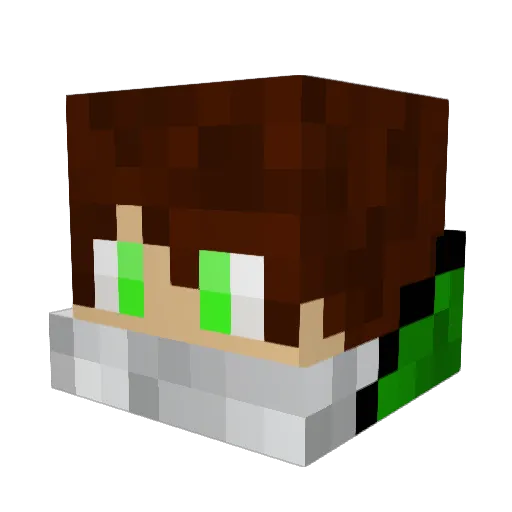 xXMaddogXx Minecraft avatar head, 3D render