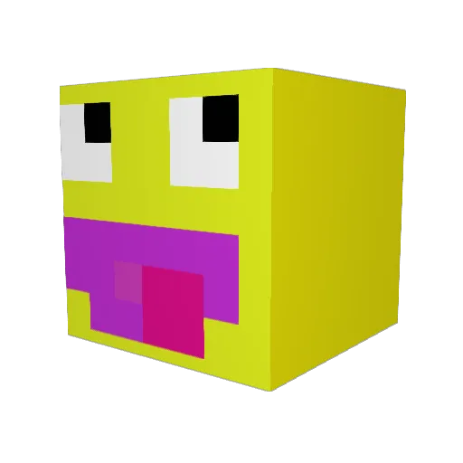 xXManeStreamxX Minecraft avatar head, 3D render